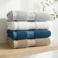 Wholesale Cotton Bath Towels Plush Soft Absorbent Shower Towels Durable Fade Proof Towels for Household Hotel Gym Travel