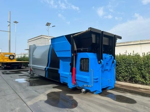 Station de compression mobile de 6 à 18 m³ équipée d'un camion à benne basculante Dongfeng – Vente directe usine de compacteurs de déchets - Product Image 5