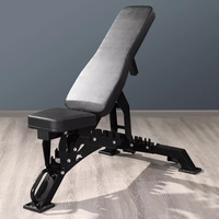 Banc de musculation pour la salle de sport à domicile, banc de musculation réglable et pliable, banc d'entraînement polyvalent assis vers le haut, incliné et plat