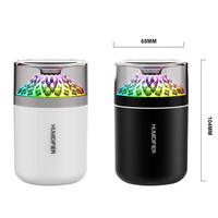 Humidificateur à ultrasons portable USB silencieux pour voiture et maison, mini atomiseur d'air, corps en plastique