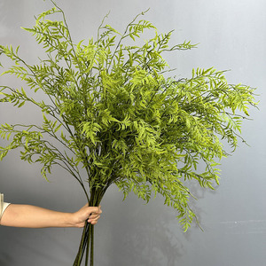 Feuille de fougère persane artificielle à longue tige, branche de verdure tombante, feuilles artificielles dégarnies pour vase, décoration florale, mariage, maison, hôtel - Product Image 3
