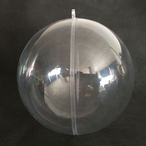Bán buôn 20cm nhựa trong suốt hai nửa quả bóng, Giáng sinh trang trí, món trang sức - Product Image 2