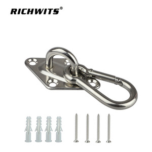 ตะขอเกี่ยวสแตนเลสแบบติดผนัง RICHWITS สำหรับแขวนเปลญวน เก้าอี้แขวน ใช้งานกลางแจ้ง - Product Image 5