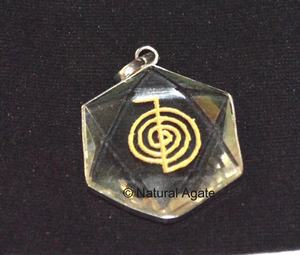 Pendentifs en cristal pentagramme Reiki - Product Image 1