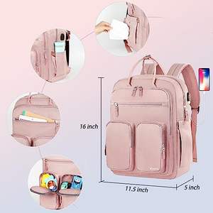 Échantillon gratuit, vente en gros, sac à langer en cuir véritable authentique pour bébés, haut de gamme, durable, grande capacité, sac à dos pour bébé - Product Image 5