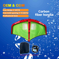 KUAYO FUN KW02 Kitesurfing Superfeild Hydrofoil Set, Kites de surf gonflables, aile de spinnaker, foil en nylon + Oxford, planche à voile