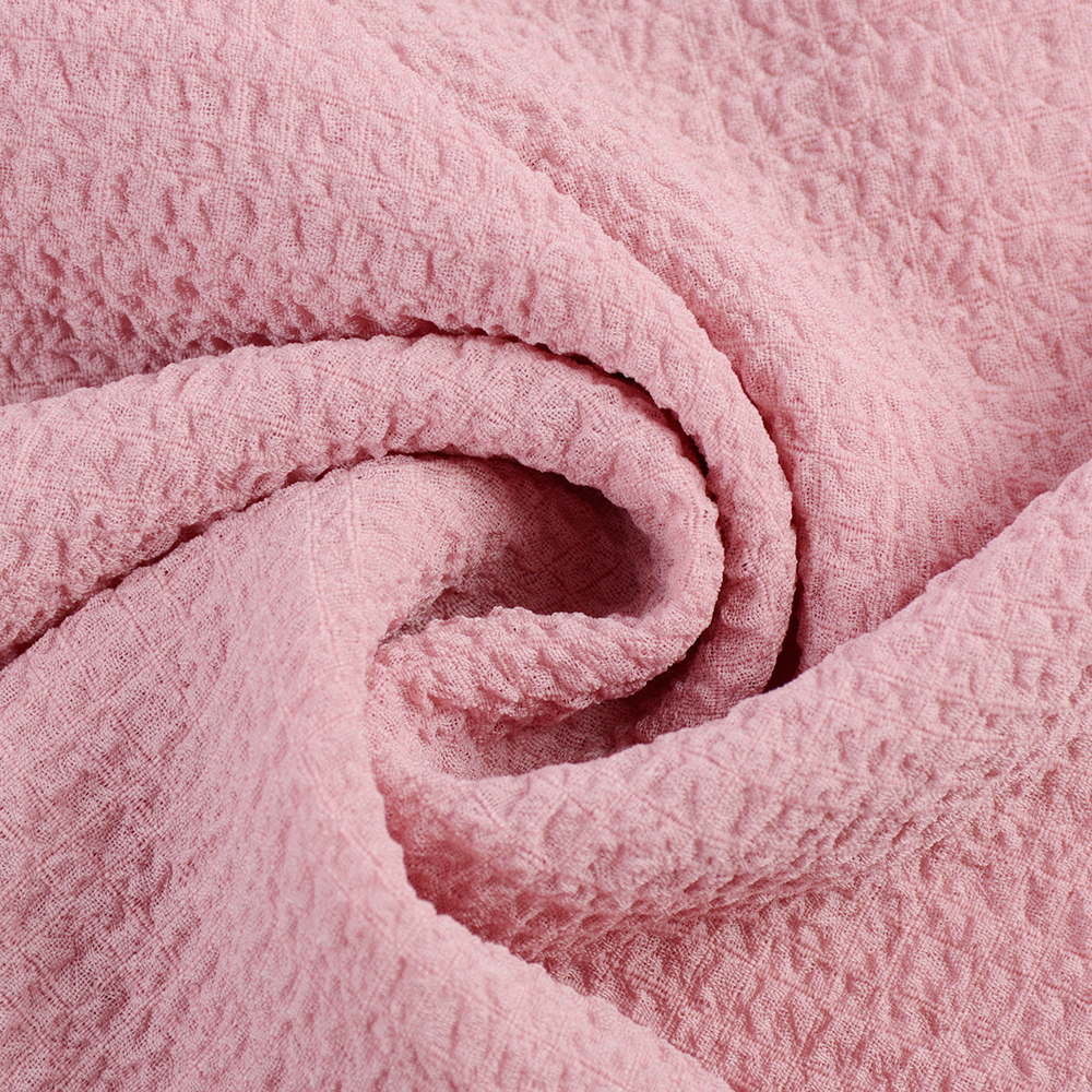 Most Popular Hot Sales 100D Polyester Jacquard Crepe Fabric For Lady Dress