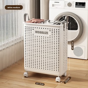 ตะกร้าผ้าพลาสติก PP พับได้ตะกร้าซักผ้า - Product Image 1