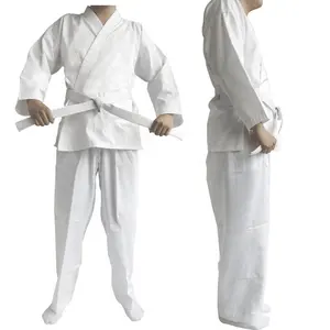 Индивидуальные одобренные wkf костюмы из высококачественного полиэстера, горячая Распродажа, легкие боевые искусства, белая хлопковая униформа для каратэ