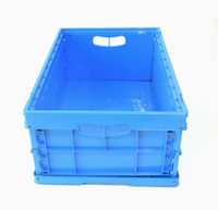 Grande caisse de stockage logistique rectangulaire avec couvercle épaissi, boîte de retournement en plastique en provenance de Chine