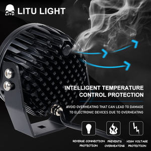 Luz de conducción Led 5,5 pulgadas <span class=keywords><strong>blanco</strong></span> amarillo 60W lámpara de trabajo 12V 24V foco de coche para camión Tractor todoterreno vehículo faros Led - Product Image 5