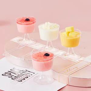 MingYu Mini tasses à dessert en plastique avec cuillère PS matériel gobelet verre à vin pour service de fête pour apéritifs Mousse esprits - Product Image 3