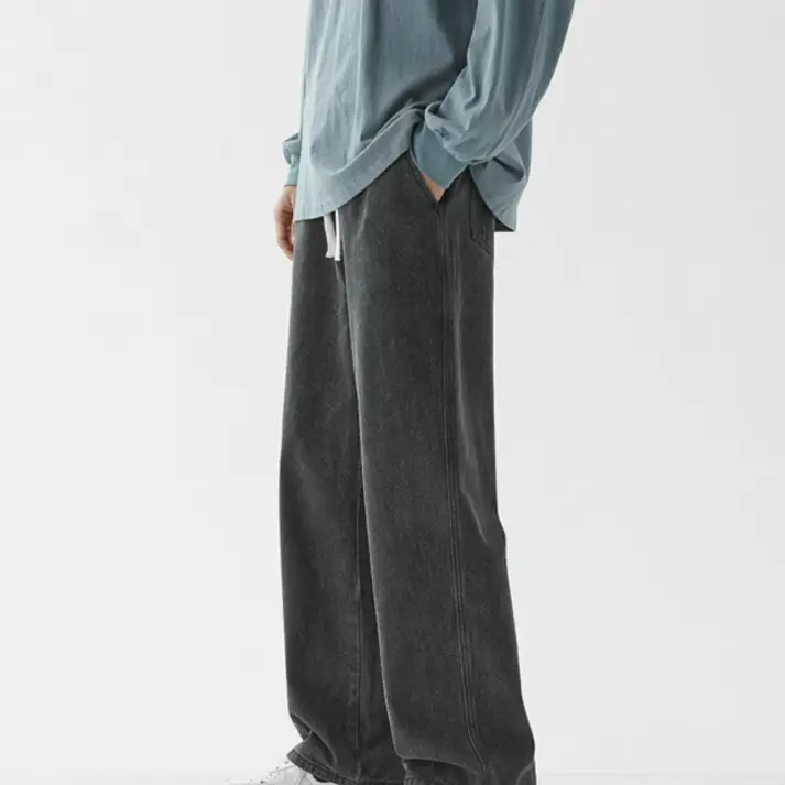 Celana panjang Jeans elastis untuk pria, celana panjang jins serbaguna, Celana Multi warna, desain baru, gaya musim semi, musim panas, untuk pria, 2023