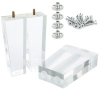 Pieds de meubles en acrylique transparent sur mesure, design moderne, pour chambre, bureau, salon, appartement, salle à manger, hôtel - Offre spéciale