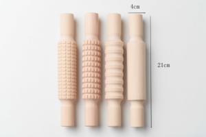 Bằng gỗ cán Pin cán bột Cookie công cụ nướng bánh pizza bột Pie Cookie lăn Pin - Product Image 3