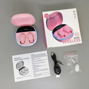 厂家价格M13无线耳机耳廓马卡龙带数字电池显示梦幻般的立体声TWS耳塞耳机