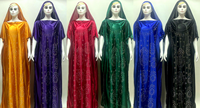 Kaftan africain Kanga pour femmes musulmanes, robe traditionnelle en polyester, maxi décontractée moderne à motifs floraux, Abaya BOUBOU avec diamants