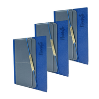 Carnet de notes A5 personnalisé en cuir PU avec reliure cousue, agenda professionnel à couverture rigide, avec élastique, pour usage quotidien au bureau, 80 pages