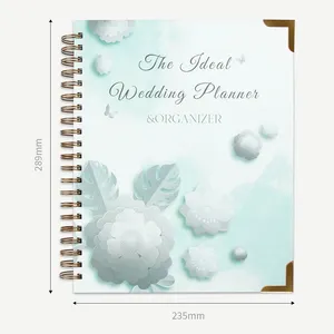 High quality wedding organizer Wedding Journal Color inner core content sticker wedding planner book