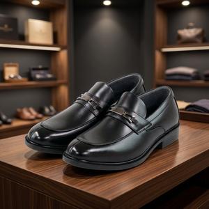 Chaussures habillées Biz-Art pour hommes, coupe large 4E, avec semelle antidérapante, résistance à l'eau de 3 cm, propriétés antibactériennes et désodorisantes - Product Image 6