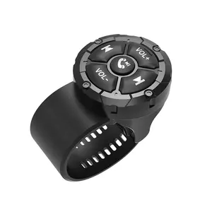 Waterproof Wireless Bluetooth Remote Control Motorcycle Bicycle Car Steering Wheel Remote Control for iOS Android phone