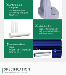 High Quality 2-10g/h Air Cooled Ozone Tube With PCB Card Ozone Generator for Swimming Pool - Product Image 6