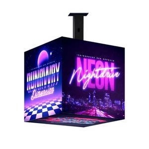 ป้ายดิจิตอล Magic 4/5 ด้าน สำหรับแสดงผลภายใน/ภายนอกอาคาร โฆษณาในร้านค้า 5v ติดตั้งง่าย แขวน ตั้งพื้น ได้ - Product Image 2