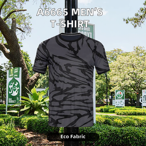 A6665 Men's Unisex <b>T</b>-<b>shirt</b> 100% <b>Polyester</b> Jersey 200 Grams Printed Blank Design Eco-Friendly - Product Image 2