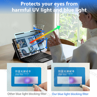 Protection d'écran magnétique anti-lumière bleue pour Surface Pro 4/5/6/7, réduction de l'éblouissement, résistant aux traces de doigts, film anti-rayures