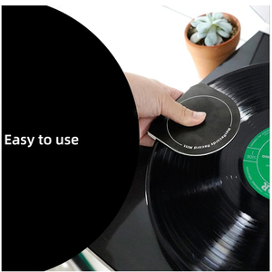 Tapis de protection pour disques vinyles en velours floqué personnalisé, antidérapant, antistatique, pour la manipulation des LP, avec surface douce - Product Image 4