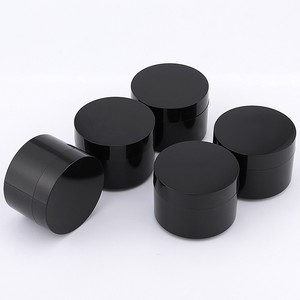 Tarro de vidrio violeta UV al por mayor, redondo, negro, para hierbas, 3.5g, contenedor para flores secas y tabaco con tapas selladas a prueba de niños - Product Image 1