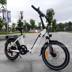 Bicicleta <span class=keywords><strong>plegable</strong></span> eléctrica de 20 pulgadas 48V 500W 10Ah Batería oculta Step Thru <span class=keywords><strong>Ebike</strong></span> <span class=keywords><strong>plegable</strong></span> para viajeros - Product Image 3