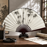 Éventail pliant de style chinois, 8 et 10 pouces, portable, pour hommes et femmes, style antique, éventail pliant vierge, vente en gros