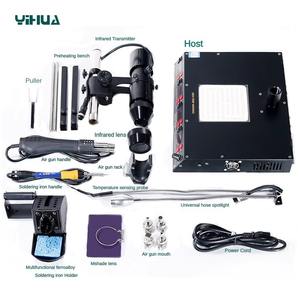 YIHUA 1000B IR <span class=keywords><strong>infrarouge</strong></span> BGA préchauffeur <span class=keywords><strong>fer</strong></span> à <span class=keywords><strong>souder</strong></span> Station de reprise d'air chaud 4-en-1 BGA SMD Station de soudage reprise dessoudage - Product Image 5
