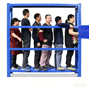 Rak Industri Heavy Duty 4 Lapis Rak Gudang Logam Harga Terjangkau Rak Garasi Adjustable Rak Susun Logam Tanpa Baut - Product Image 4