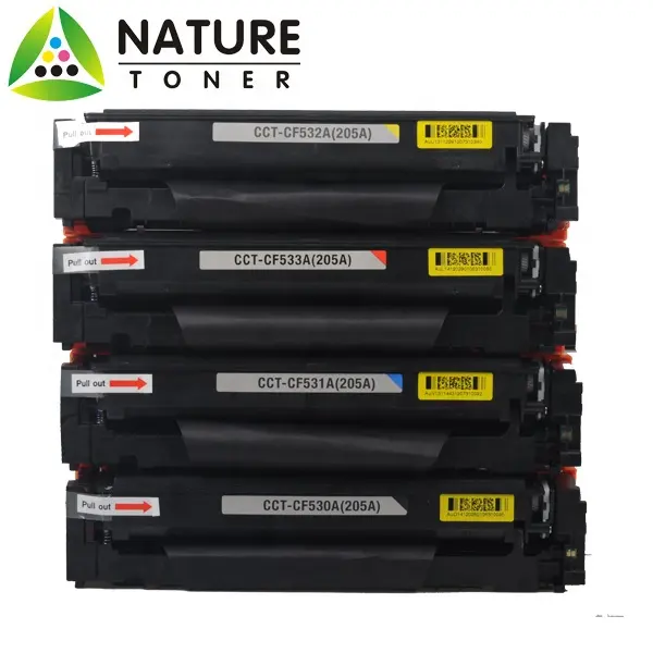 CF530A, CF531A, CF532A, CF533A uyumlu toner kartuşu 205A HP toner Pro MFP M180n, M181fw