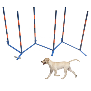 Equipo de Entrenamiento de Agilidad para Perros de Grado Competitivo USMILEPET, Circuito de Obstáculos de Plástico con Poste para Suministros de Entrenamiento de Mascotas - Product Image 6