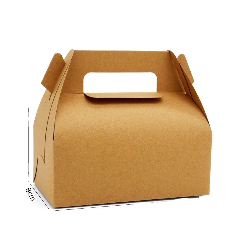 صندوق كعك متوسط السعر مع صندوق بمقبض لصناديق الكعك والكعك مع عروض ترويجية للبيع