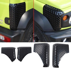4×Cubiertas de moldura para guardabarros delanteros y traseros, color negro, compatibles con Suzuki Jimny 2019-20 - Product Image 5