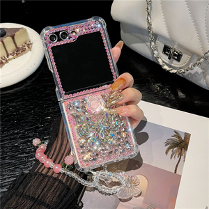 Pour <span class=keywords><strong>Samsung</strong></span> <span class=keywords><strong>Z</strong></span> <span class=keywords><strong>Flip</strong></span> 5 Case Diamond Glitter Bling Butterfly Wrist Chain Phone Case Pour <span class=keywords><strong>Samsung</strong></span> <span class=keywords><strong>Z</strong></span> <span class=keywords><strong>Flip</strong></span> 4 <span class=keywords><strong>3</strong></span> Shell Cases - Product Image 5