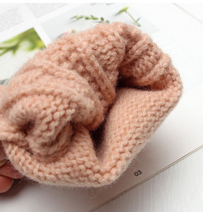 Guantes de medio dedo acrílicos de estilo para mujer, calentadores de muñeca de punto acanalado, mitones para Otoño Invierno, 2017 - Product Image 6