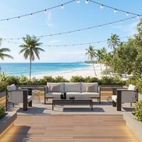 Modernes Outdoor-Sofa Aluminium-Gartenmöbel-Set Villa Outdoor-Sofa Hotel-Garten-Sets Resort Terrassen-Poolside-Sofa