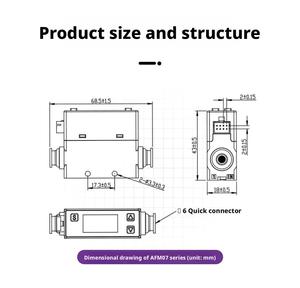 Chất lượng cao thu nhỏ nhiệt Khối lượng khí lưu lượng kế kỹ thuật số MEMS cảm biến dụng cụ đo lưu lượng kế cho kiểm tra khí - Product Image 2