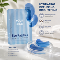 Patchs Hydrogel Contour des Yeux Hydratants et Anti-Poches à la Caféine et à l'Acide Hyaluronique Marque Blanche OEM ODM