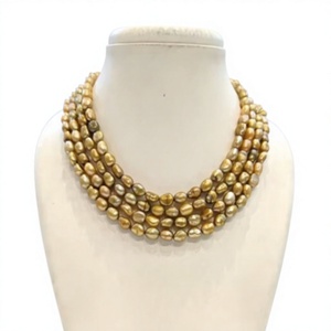 Collier à la mode élégant à trois couches de perles classiques et simples pour les femmes et les filles mariages fiançailles et vêtements de fête - Product Image 2