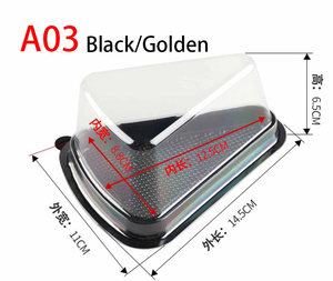 Bán buôn rõ ràng chống sương mù tam giác Cheesecake Slice Hộp bao bì tam giác bánh Slice Hộp bao bì - Product Image 6