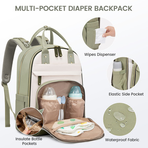 Bolsa <span class=keywords><strong>de</strong></span> Pañales LOVEVOOK <span class=keywords><strong>de</strong></span> Gran Capacidad con Cambiador <span class=keywords><strong>para</strong></span> Mamá y Papá, con Hebillas <span class=keywords><strong>para</strong></span> Cochecito, Mochila Impermeable <span class=keywords><strong>de</strong></span> Alta Calidad - Product Image 3