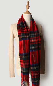 Bufandas Unisex Classic Scottish Plaid Bufanda de invierno 100% Cachemira - Product Image 5