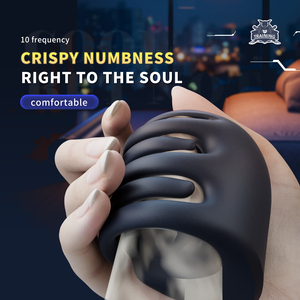 Casco Vibrador con 10 Modos de Vibración y Función de Masaje, Dispositivo de Ejercicio para Pene, Retardante de Eyaculación - Product Image 5