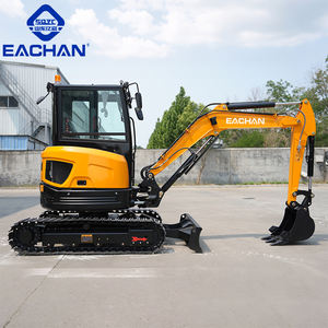 EACHAN Frete Grátis 3.5 Ton Mini Escavadeira De Borracha Esteira Farm Orchard Compact Digger Motor Diesel Hidráulico Pequena Escavadeira - Product Image 3